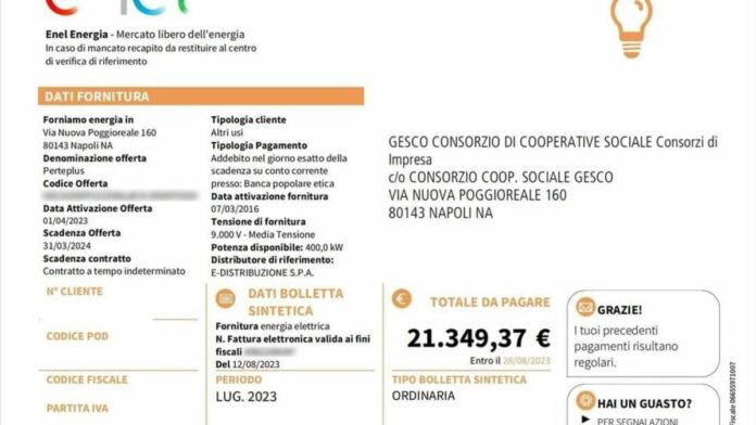 Coop rischia chiusura per bolletta luce 21mila euro: l'impegno nel sostegno ai poveri durante il Covid in pericolo